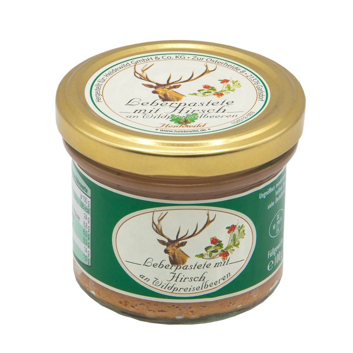 Leberpastete mit Hirsch an Wildpreiselbeeren, 3,99