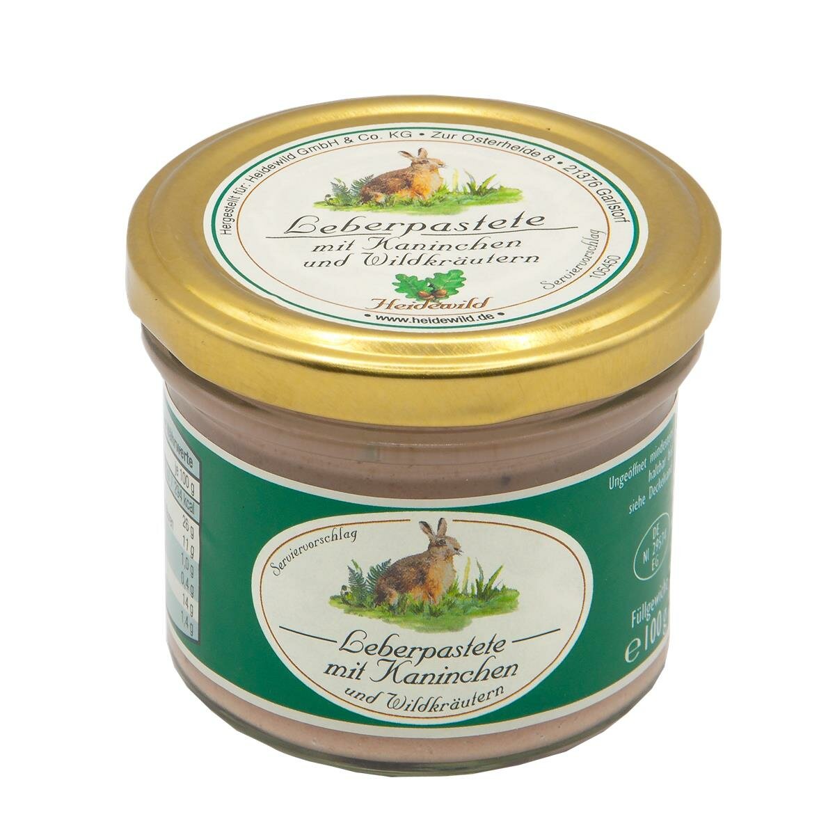 Leberpastete mit Kaninchen und Wildkräutern, 3,99