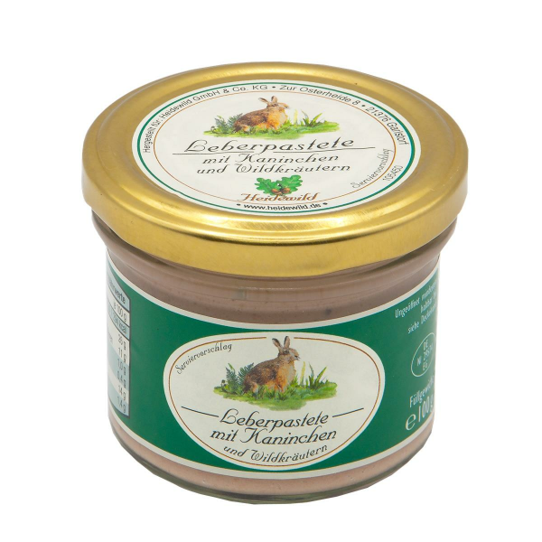 Leberpastete mit Kaninchen und Wildkräutern