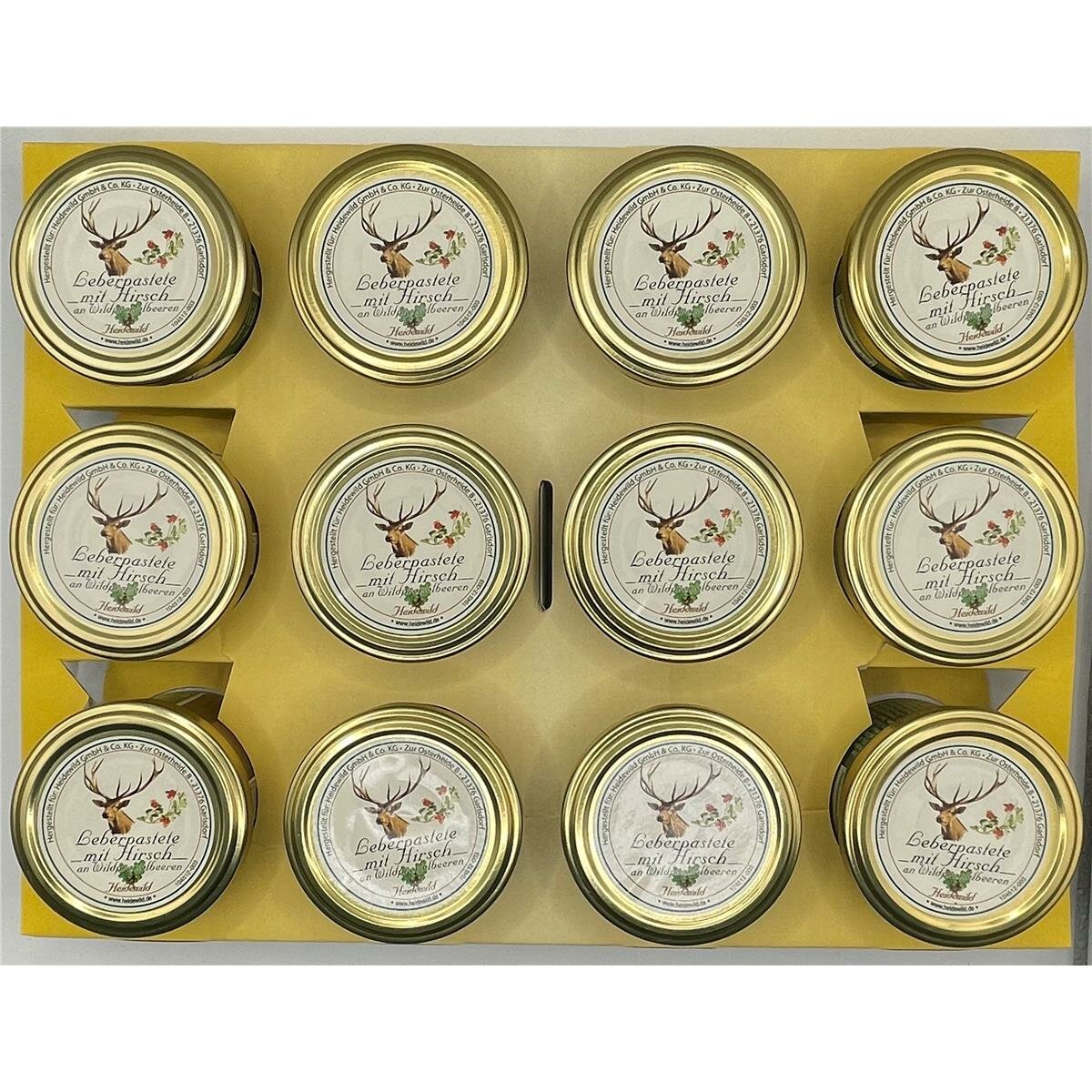 12er Tray Leberpastete mit Hirsch an Wildpreiselbeeren, 39,99