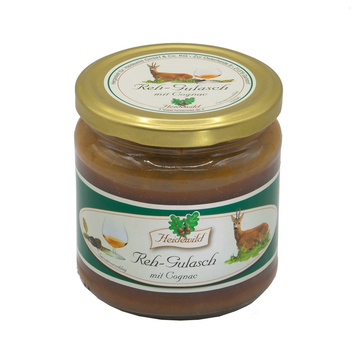 6er Mix-Tray Gulasch (2 Gläser Hirsch-Gulasch, 2 Gläser Wildschwein-G ...