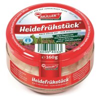 6x Müller’s Klassiker Probierset: 1 x Heidefrühstück, 1 x Leberwurst, 1 x Mettwurst, 1 x Pfälzer Leberwurst, 1 x Rotwurst, 1 x Zwiebelwurst