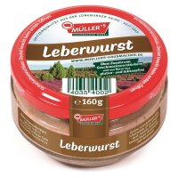6x Müller’s Klassiker Probierset: 1 x Heidefrühstück, 1 x Leberwurst, 1 x Mettwurst, 1 x Pfälzer Leberwurst, 1 x Rotwurst, 1 x Zwiebelwurst