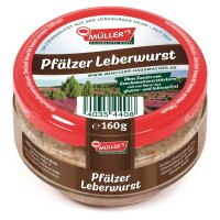 6x Müllers Pfälzer Leberwurst 160g Glas