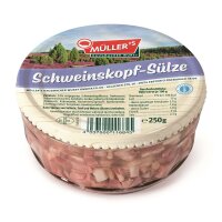 6x Müllers Schweinskopfsülze 250g Glas