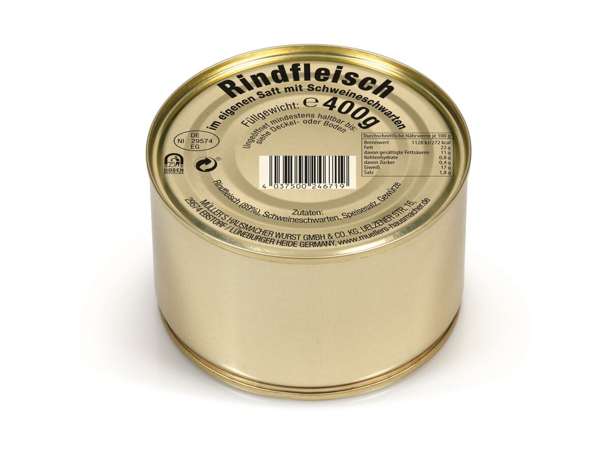 Rindfleisch Aus Der Dose Gesund www.heidewild.de